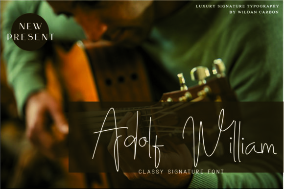 Adolf William Font: Stylish Handwritten Type