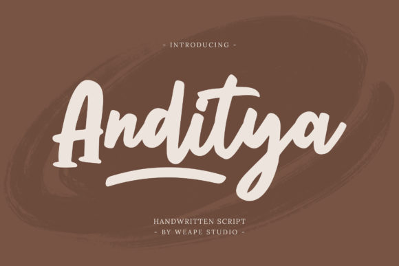 Anditya: A Handwritten Font for Web Design