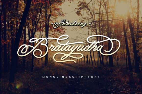 Bratayudha: A Flowing Script for Elegant Design