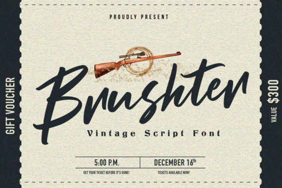 Brushter: A Retro Handwritten Font