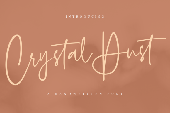 Crystal Dust: A Flowing Handwritten Font