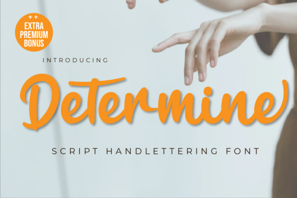 Determine Font: Elegant Script for Editorial Design