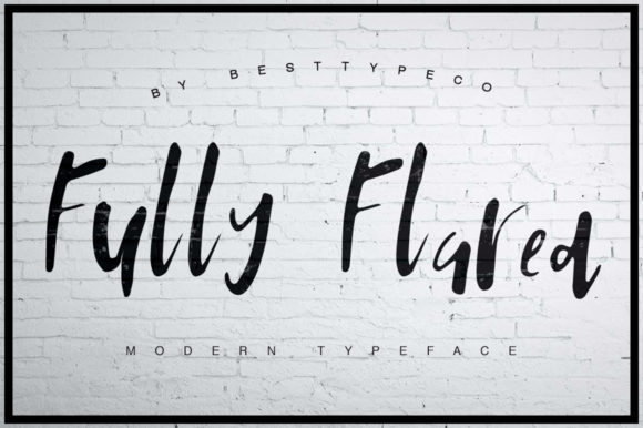 Fully Flared Font: Handwritten Elegance for Crafters