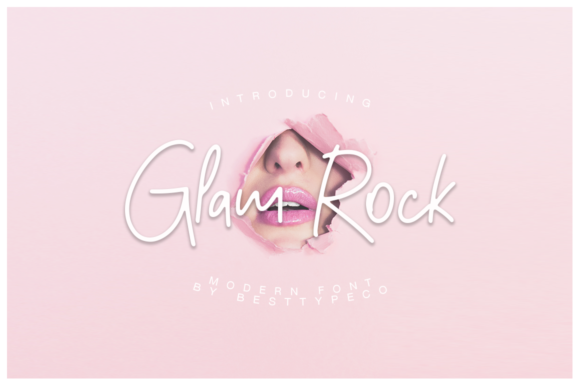 Glam Rock Font: Elegant Script for Crafters