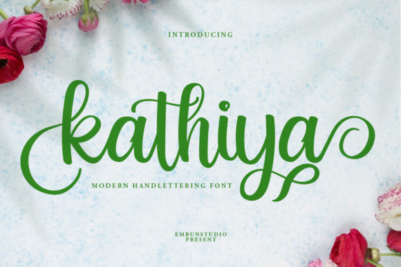 Kathiya: A Script Font for Elegant Design