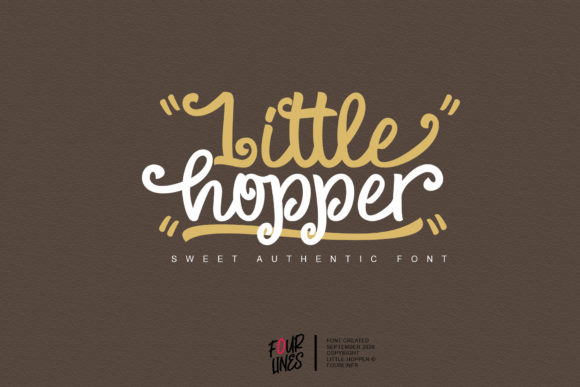 Little Hopper: A Handwritten Font for Creative Projects