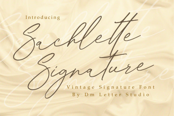 Sachlette Signature: A Stylish Script Font