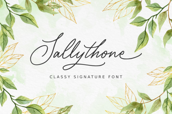 Sallythone: A Classy Script Font