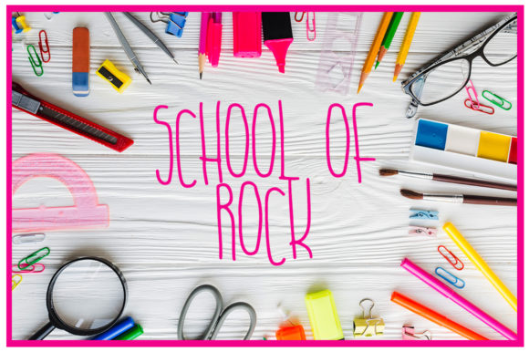 School of Rock: A Fun Handwritten Font