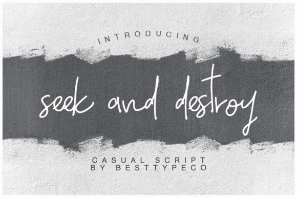 Seek and Destroy Font: Creative Type for Digital Marketing