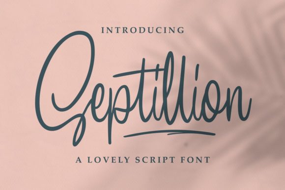 Septillion: A Handwritten Font for Calm Design