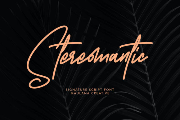 Stereomantic: A Gorgeous Handwritten Font