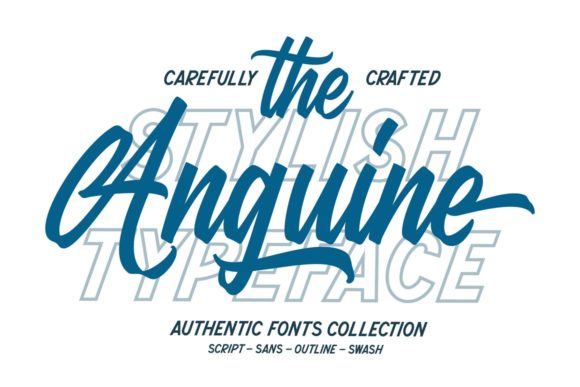 The Anguine Font: Elegant Script for Creative Projects