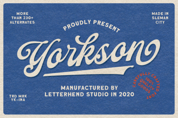 Yorkson: A Retro Script Font for Makers
